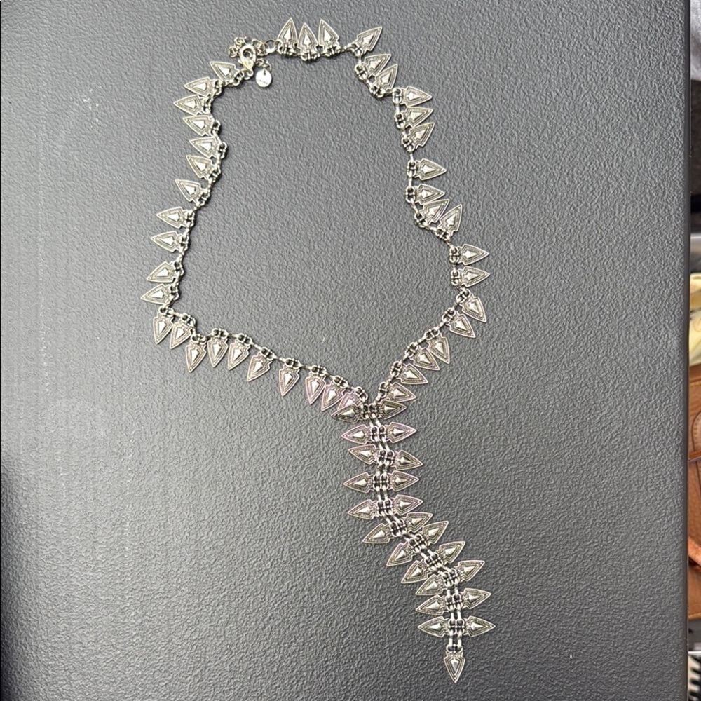 Elegant Silver Necklace with Accents